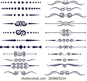 Border and page rules icons vector design 