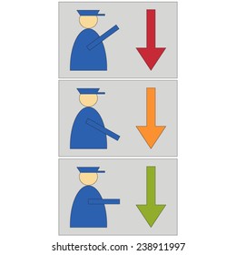 Border patrol police sign