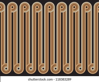 border pattern with retro lines