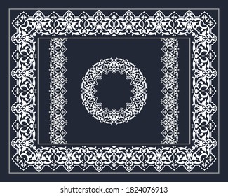 Border  persian style ornament design Vector