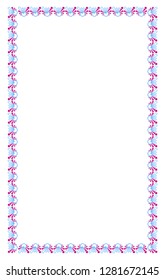 border photo frame with Decorative vintage design