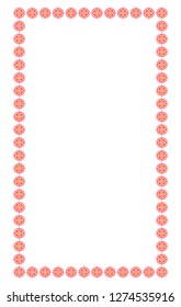 border photo frame with unique design and seamless