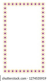 border photo frame with unique design and seamless