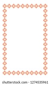 border photo frame with unique design and seamless