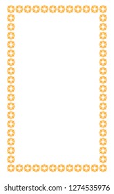 border photo frame with unique design and seamless