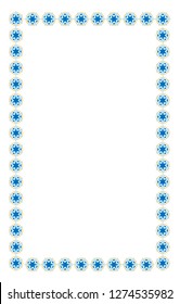 border photo frame with unique design and seamless