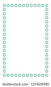 border photo frame with unique design and seamless