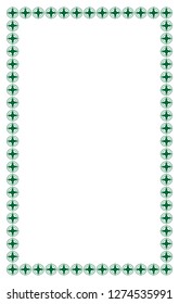 border photo frame with unique design and seamless