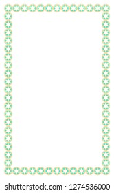 border photo frame with unique design and seamless