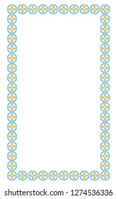 border photo frame with unique design and seamless