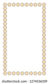 border photo frame with unique design and seamless