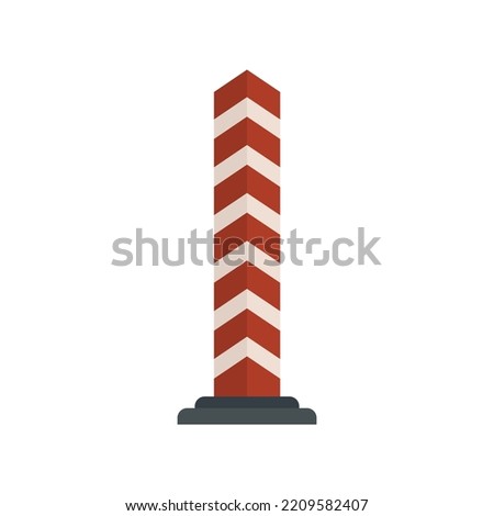 Border pillar icon. Flat illustration of Border pillar vector icon isolated on white background