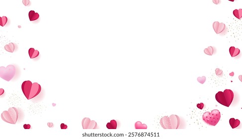 Border Pink And Pink Hearts
With Gradient Mesh, Vector Illustration