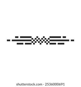 Borde pixel art para sus necesidades 