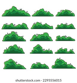 Border plant nature set vector illustration for your company or brand
