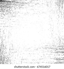 Border scratches grunge texture, black on white background