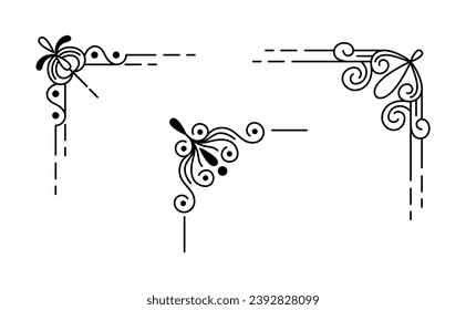 border set corner ornament collection