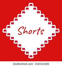Border with Shorts for banner, poster, and greeting card