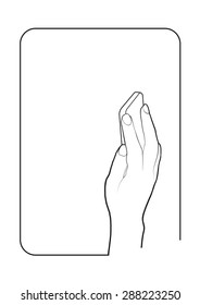 Border of smart phone in hand style or life style 1