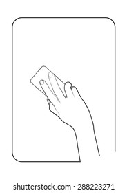 Border of smart phone in hand style or life style 9