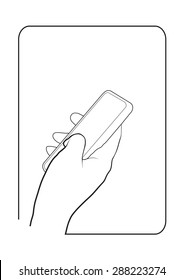 Border of smart phone in hand style or life style 4