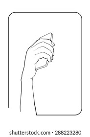 Border of smart phone in hand style or life style 8
