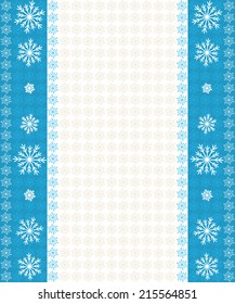 border with snowflakes. snowflakes on a blue and white background, vector