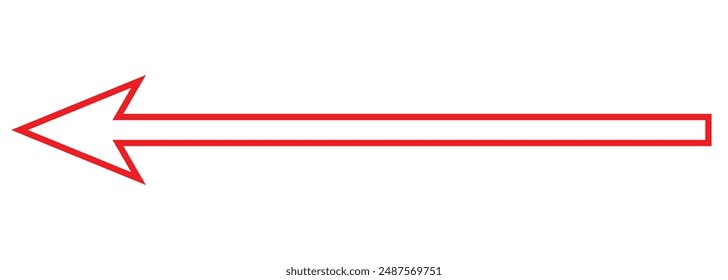 Border Straight line with point on start and arrow on finish. Symbol of direction, aim, target, path, easy challenge, fast way, ideal plan isolated on white background. eps 10