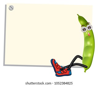 Plantilla de borde con ilustración de Greenpea