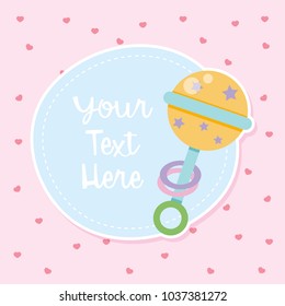 Border template with shaker  illustration
