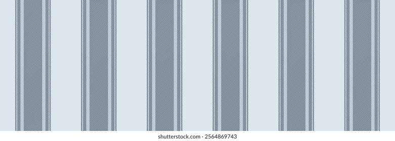 Border texture fabric lines, repeat pattern stripe seamless. Individuality vertical textile background vector in white and blue colors palette.