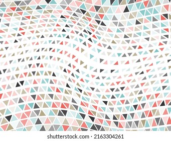 Border triangles halftone texture. Fade triangular structure banner backdrop. Digital triangles halftone shapes.