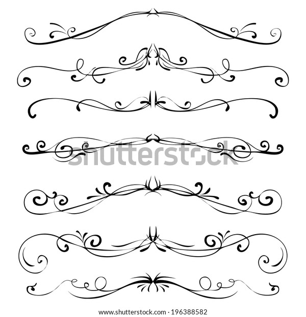 border vector drawn curls elegant hand series of\
old-fashioned vector dividers nails drawn border vector drawn curls\
elegant hand straight nails medieval boundary style ornate beauty\
set art turn deco
