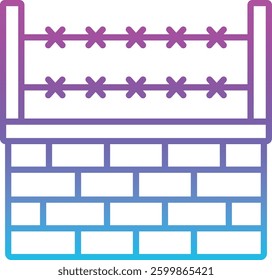 Border vector icon. Can be used for printing, mobile and web applications.
