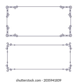 Border vector illustration design template