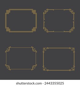 Border vector illustration design template