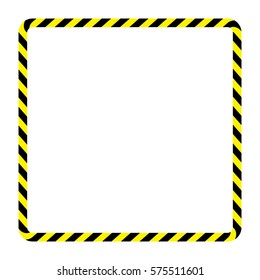 Border Line Yellow Black Color Caution Stock Vector (Royalty Free ...