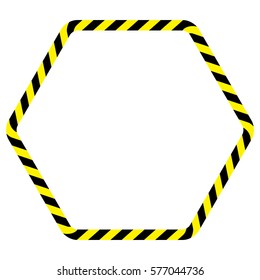 Border yellow and black color. Caution Sign. For input Symbol or text.