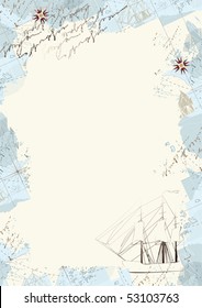 Bordered Background. Illustrator 8 eps vector in CMYK, A4.