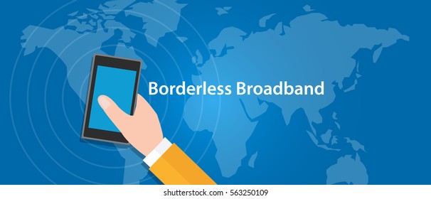 border-less broadband 5G connect eveywhere around the world  mobile cellular network svg