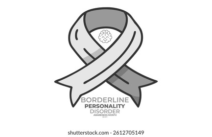 Borderline personality disorder awareness month. background, banner, card, poster, template. Vector illustration.