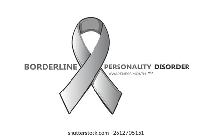 Borderline personality disorder awareness month. background, banner, card, poster, template. Vector illustration.