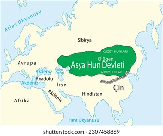 Grenzen des asiatischen Hangstaates