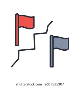 borders country icon. vector.Editable stroke.linear style sign for use web design,logo.Symbol illustration.
