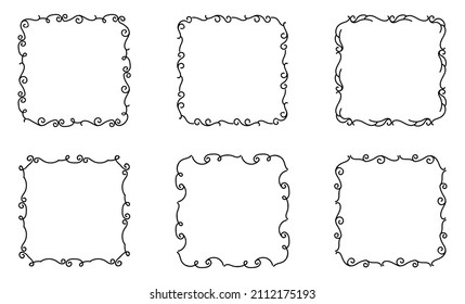 Set-Kollektion von Grenzelementen, Vektorgrafik von Ornamenten
