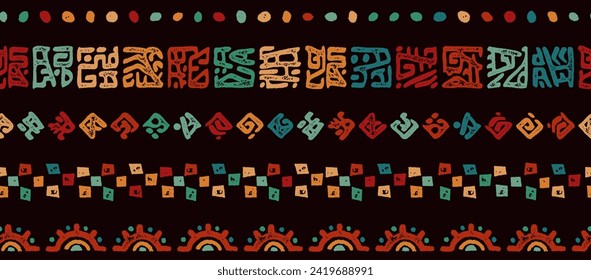 borders, ethnic background, simple style - great for textiles, banners, wallpapers, wrapping - vector design