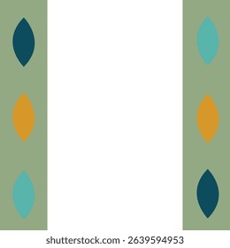 borders flat design bauhaus template illustration colorful cute simple look good for your project with high quality