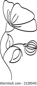 Borders flower. Embroidery pattern design for print or use as different line stitches.