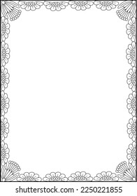 Bordes, bordes, bordes de flores, vectores de bordes florales, marco