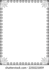 Borders, Borders Frame, Flower Borders, Floral Borders vector, Frame